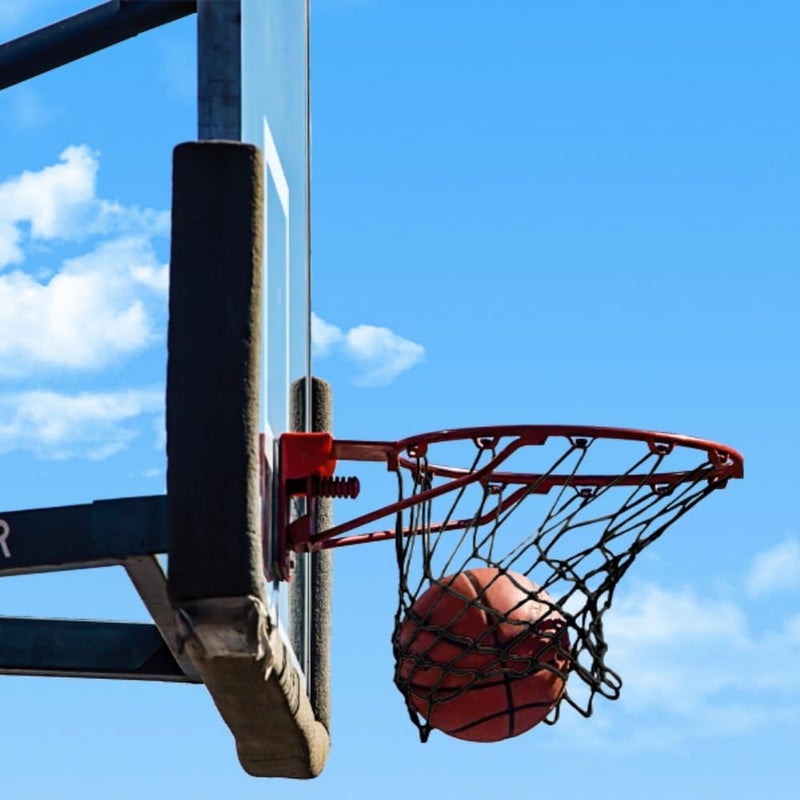 uvbws Black Basketball net Replacement, 21 inches Long, 12 Rings, Durable Nylon Material, wear-Resistant, Anti tangling, Suitable for Standard Indoor and Outdoor Basketball Baskets - Image 5